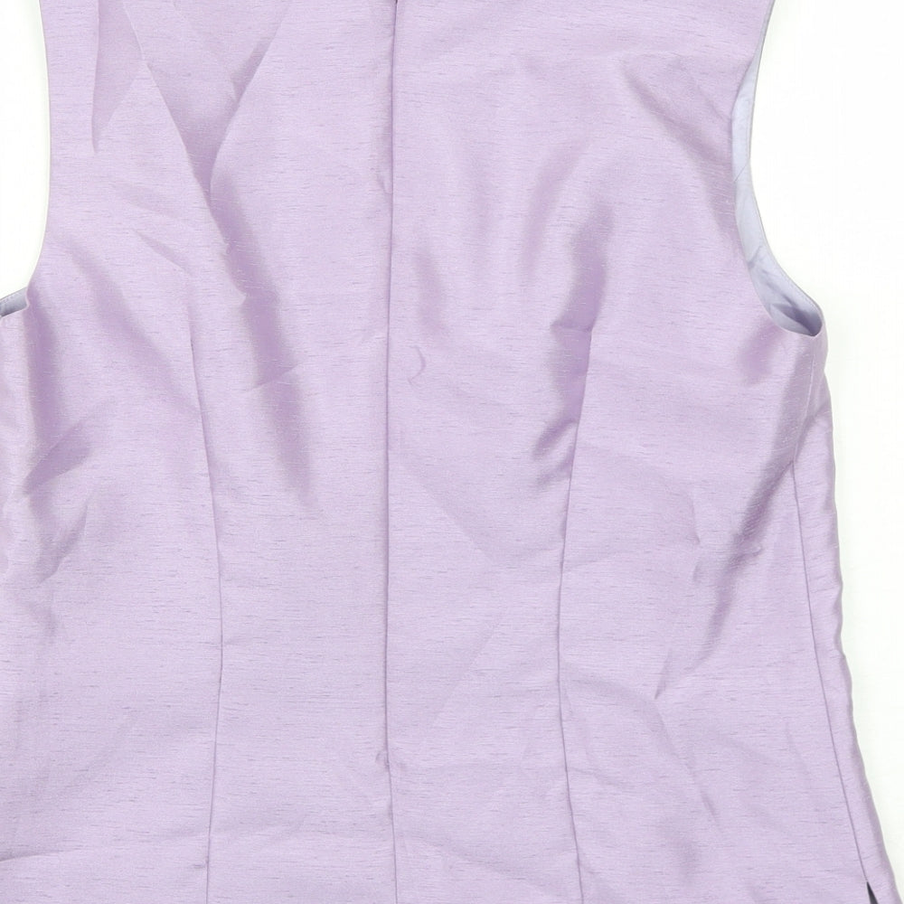 Gerry Weber Womens Purple Polyester Basic Tank Size 12 Round Neck