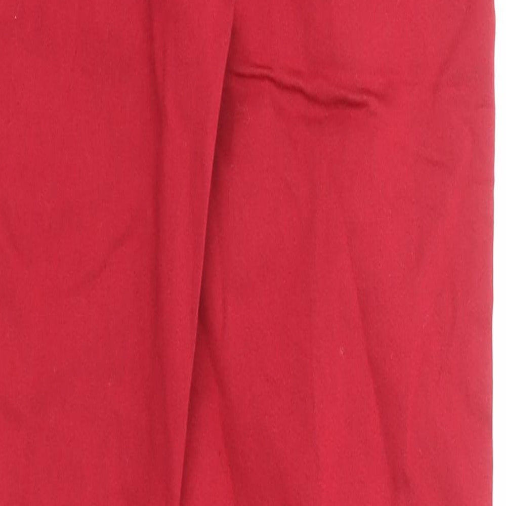 Marks & Spencer Womens Red Cotton Jegging Jeans Size 6 Regular