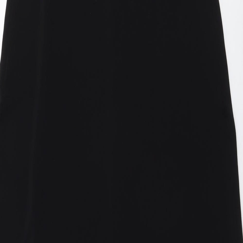 H&M Womens Black Polyester Shift Size S Round Neck Pullover
