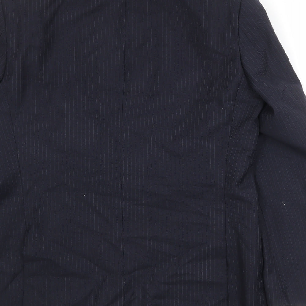 Marks & Spencer Mens Black Polyester Jacket Suit Jacket Size 42 Regular