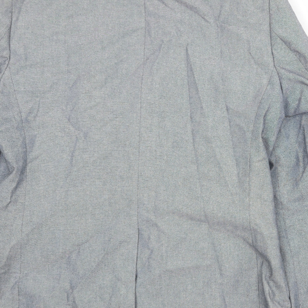 Marks & Spencer Mens Grey Cotton Jacket Suit Jacket Size 40 Regular