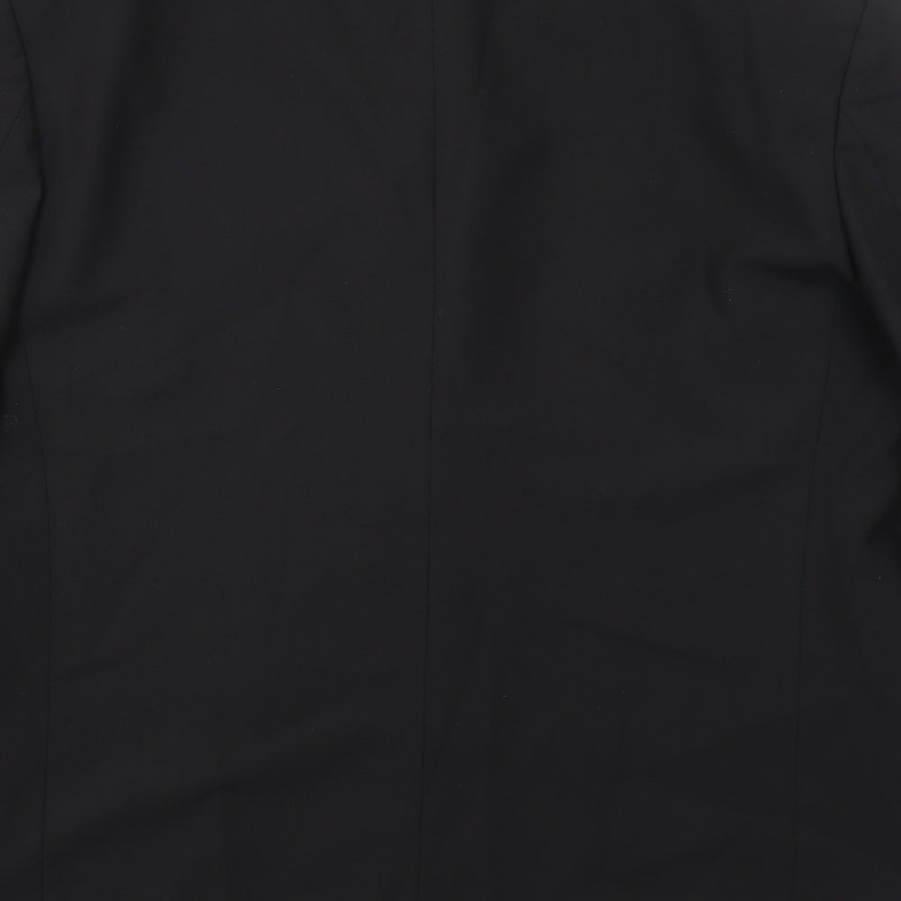 Marks & Spencer Mens Black Polyester Jacket Suit Jacket Size 40 Regular
