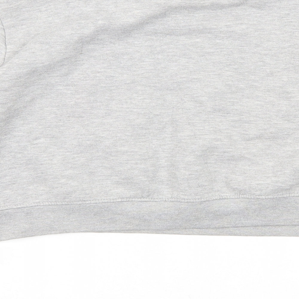 Fluid Womens Grey Cotton Pullover Sweatshirt Size 10 Pullover