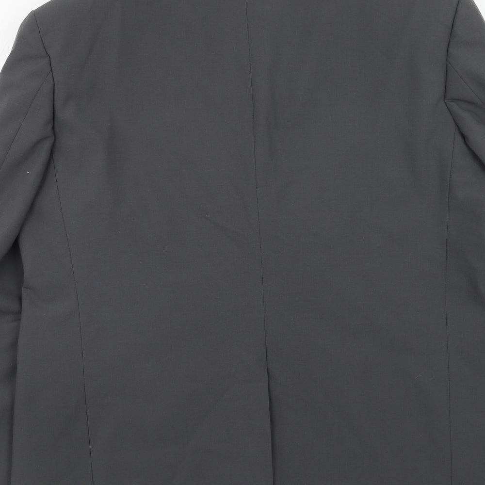 Marks & Spencer Mens Grey Wool Jacket Suit Jacket Size 42 Regular