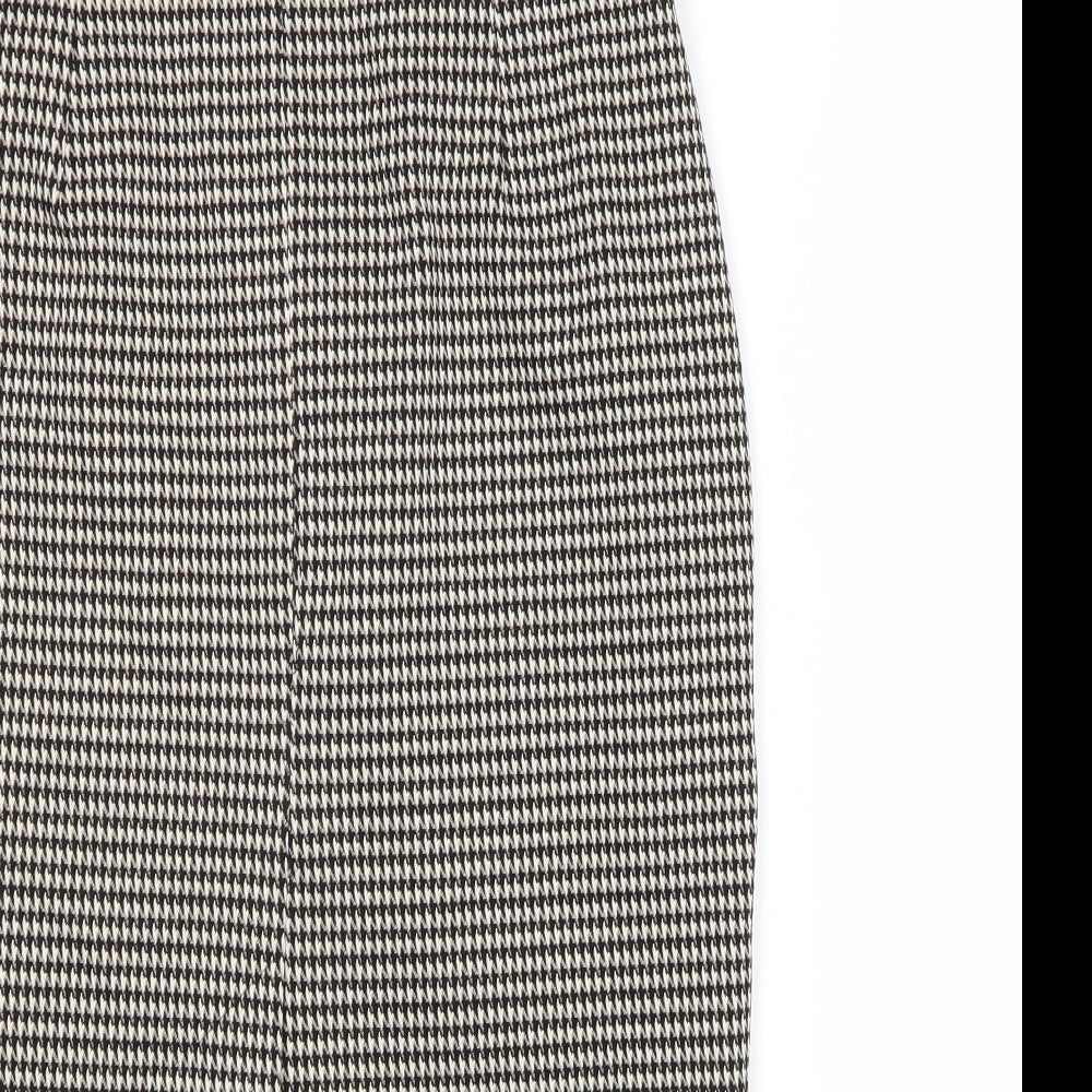 Marks & Spencer Womens Multicoloured Geometric Polyester Straight & Pencil Skirt Size 8