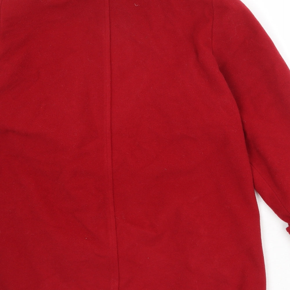 EWM Womens Red Jacket Size 12 Button