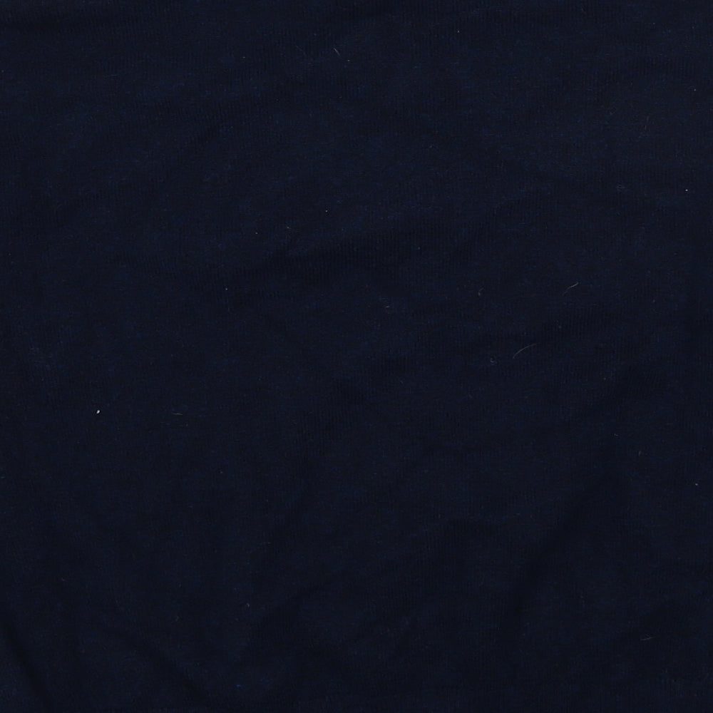 Marks & Spencer Womens Blue Collared Polyester Pullover Jumper Size S