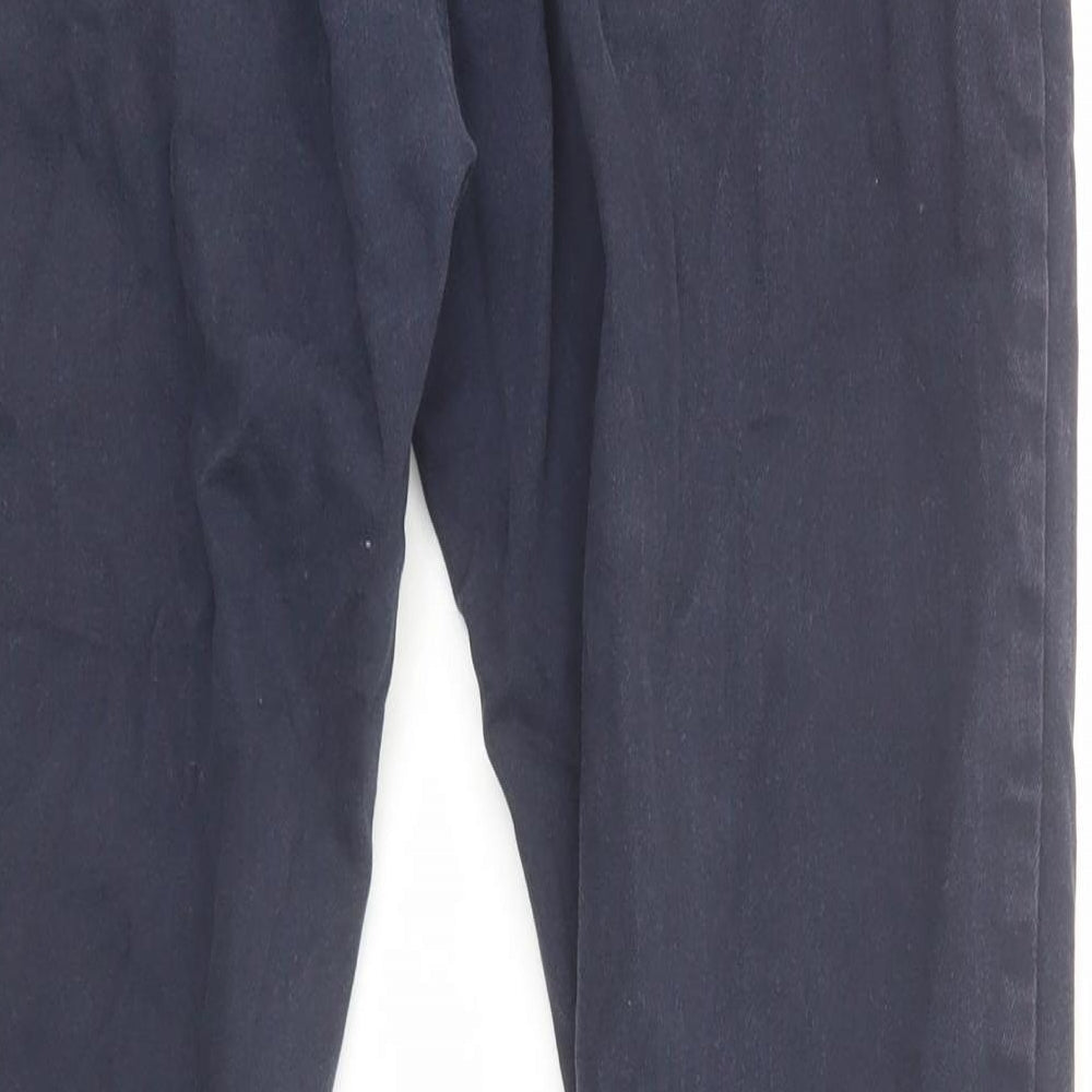 H&M Womens Blue Cotton Skinny Jeans Size 8 Regular Zip