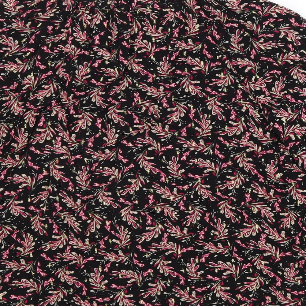 Per Una Womens Multicoloured Geometric Viscose Basic Blouse Size 8 V-Neck