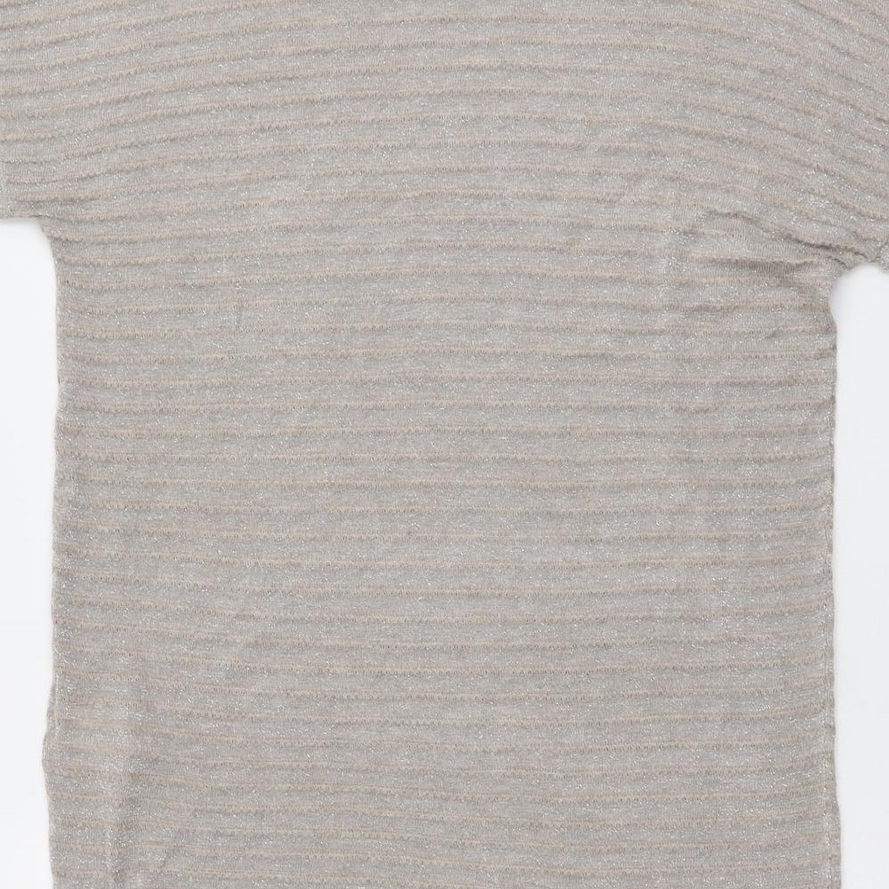 Damart Womens Beige Round Neck Viscose Pullover Jumper Size 14