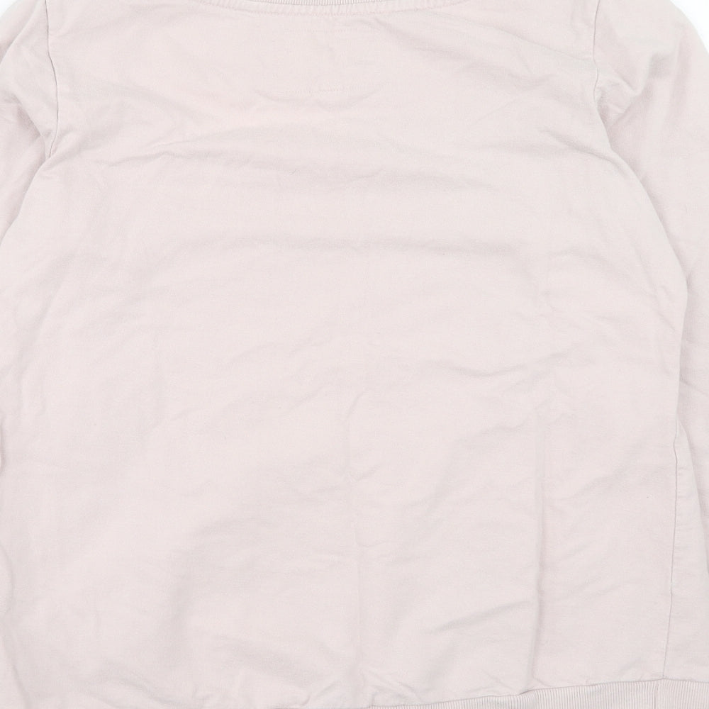 NEXT Womens Pink Cotton Pullover Sweatshirt Size 14 Pullover