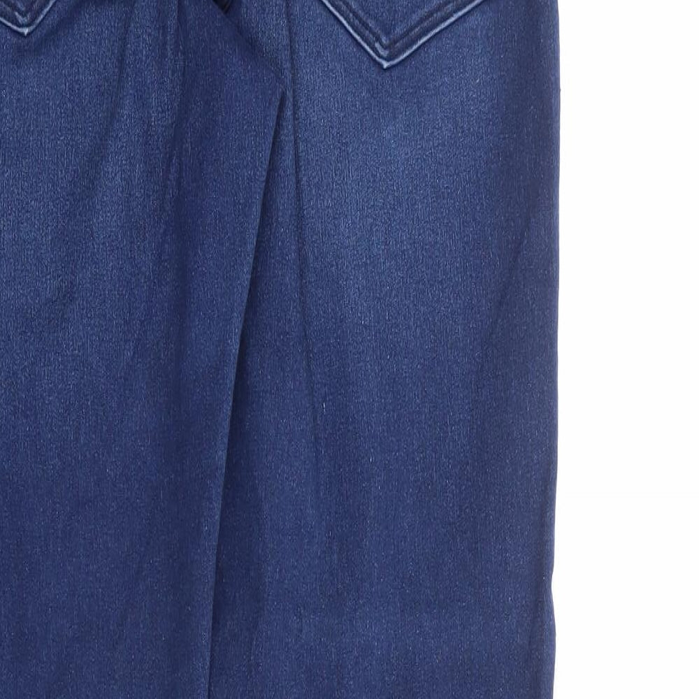 H&M Womens Blue Cotton Skinny Jeans Size 36 in Regular Zip