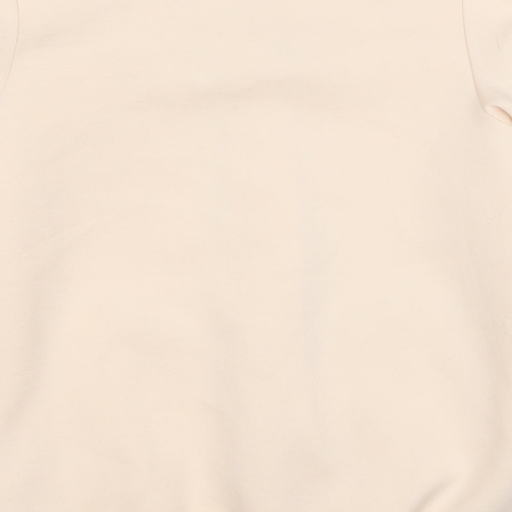 NEXT Womens Beige Viscose Full Zip Sweatshirt Size 8 Zip