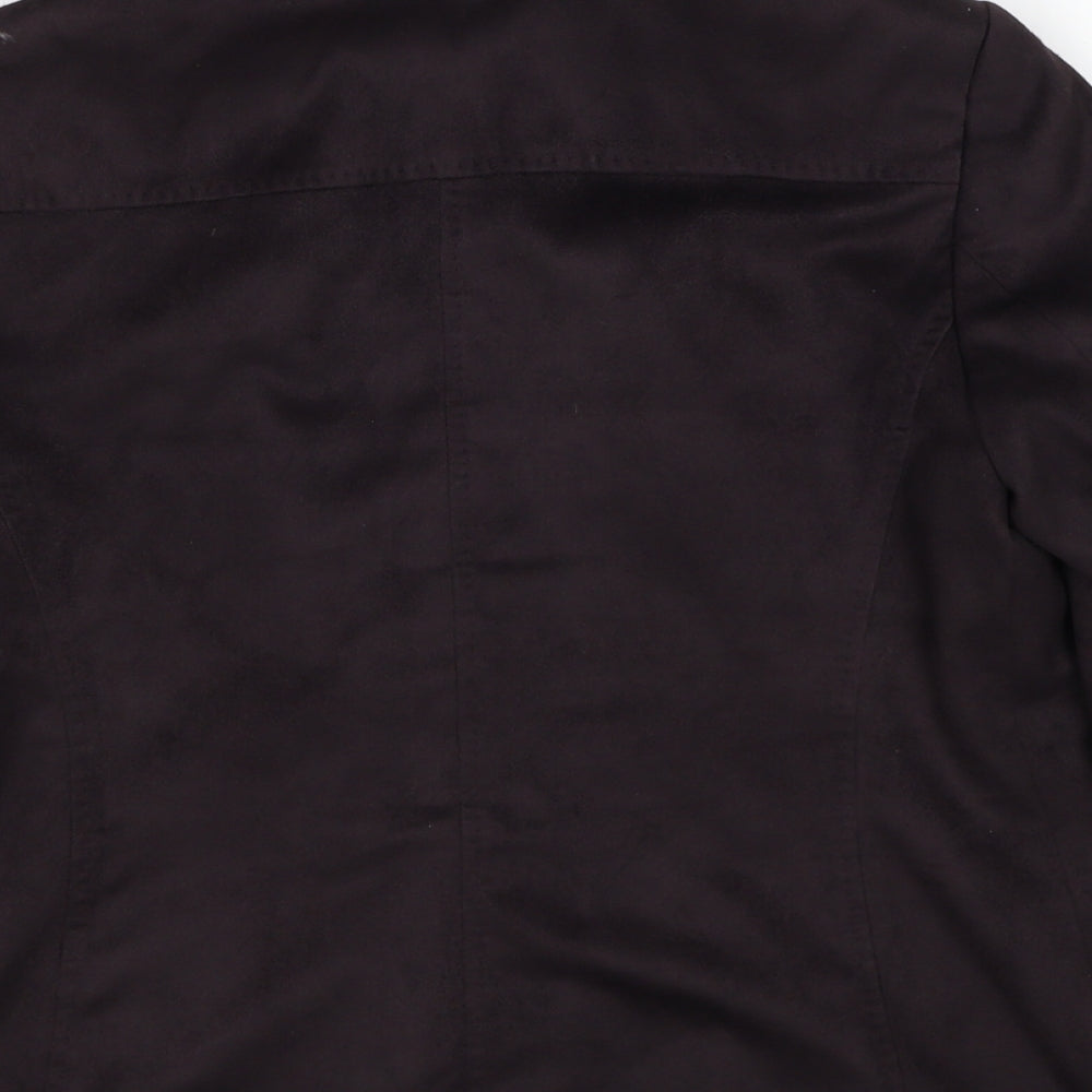 Marks & Spencer Womens Brown Jacket Size 14 Zip