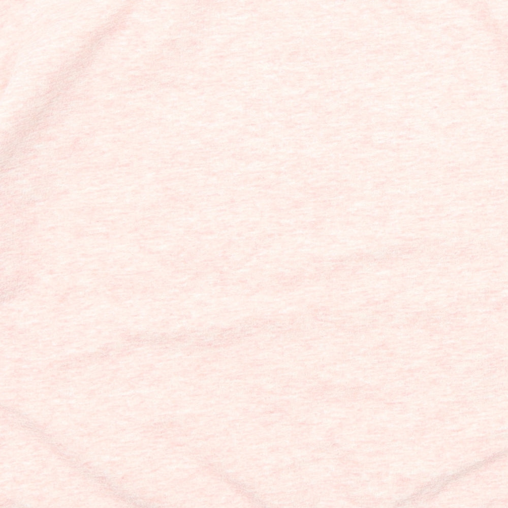 Zara Girls Pink Geometric Polyester Pullover Sweatshirt Size 13-14 Years Pullover - Heart Pattern