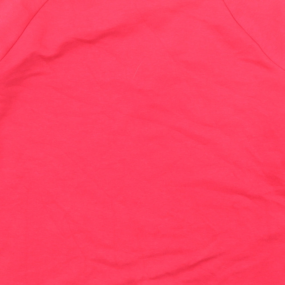 bonprix Womens Pink Cotton Pullover Sweatshirt Size S Pullover