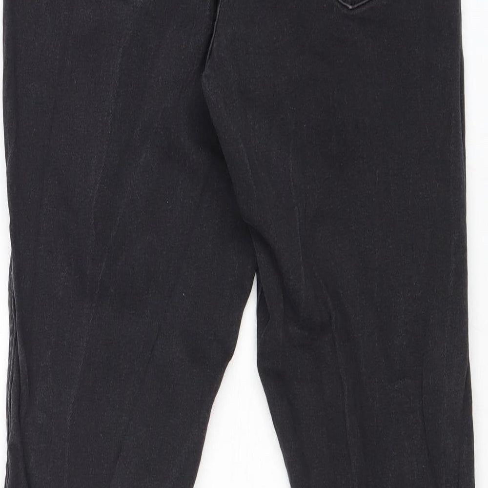 H&M Womens Grey Cotton Skinny Jeans Size 10 Regular Zip
