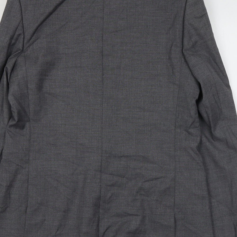 Marks & Spencer Mens Grey Polyester Jacket Suit Jacket Size XL Regular