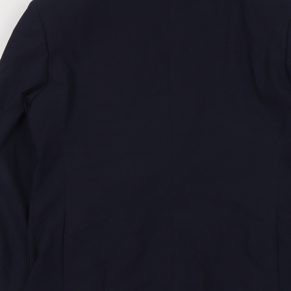 Marks & Spencer Mens Blue Polyester Jacket Suit Jacket Size L Regular