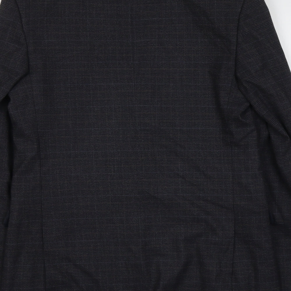 Marks & Spencer Mens Blue Polyester Jacket Suit Jacket Size M Regular