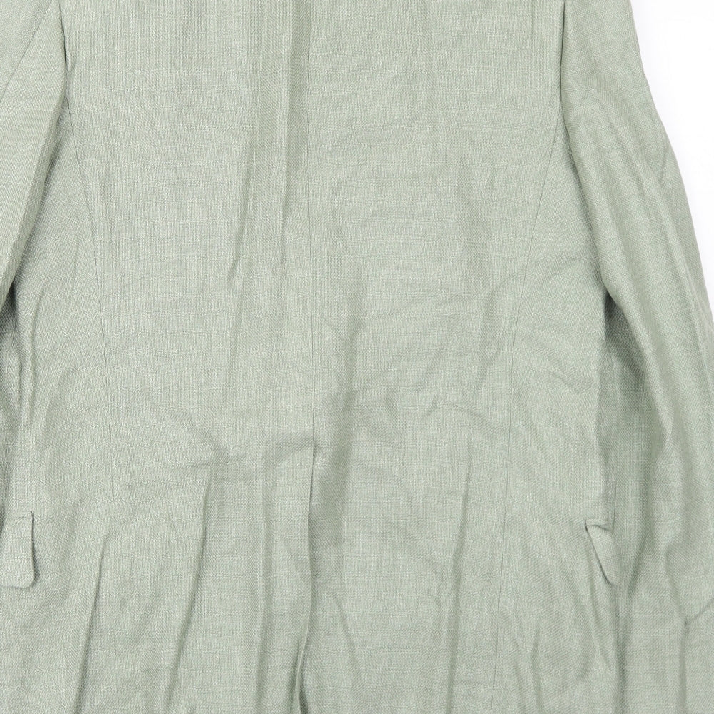 Ventura Mens Green Wool Jacket Suit Jacket Size 40 Regular