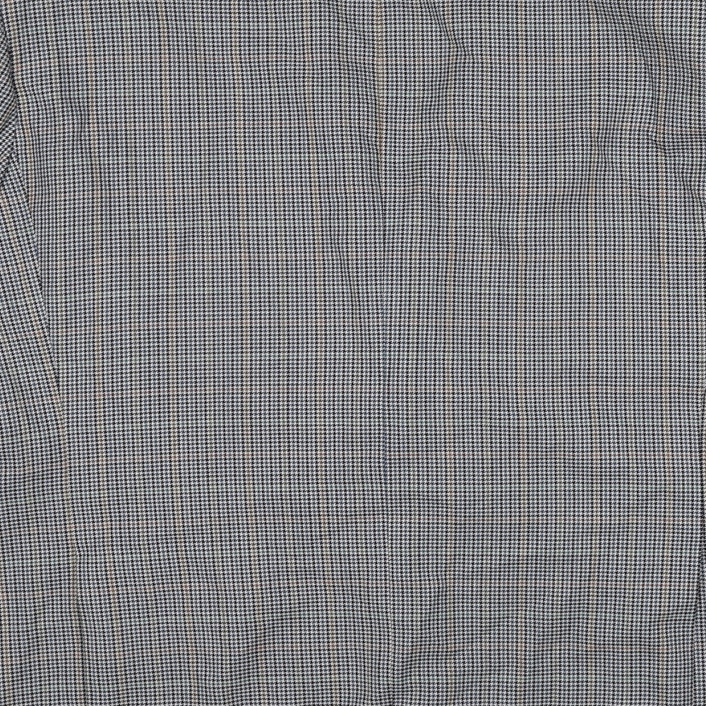Marks & Spencer Mens Grey Geometric Wool Jacket Suit Jacket Size M Regular
