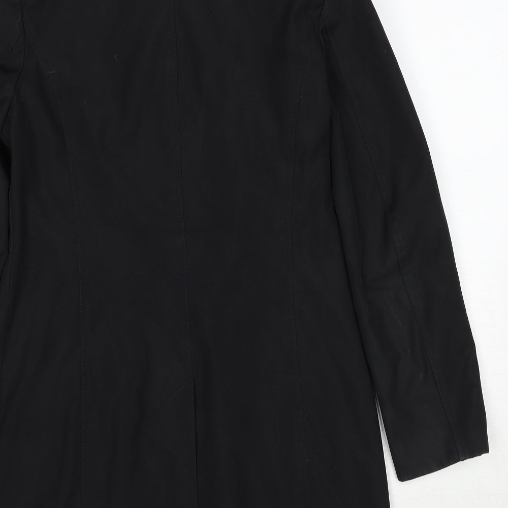 Principles Womens Black Overcoat Coat Size 10 Snap