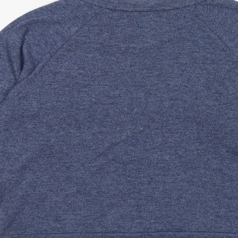 New Look Womens Blue Polyester Pullover Sweatshirt Size S Pullover - Kinda Care Kinda Don't