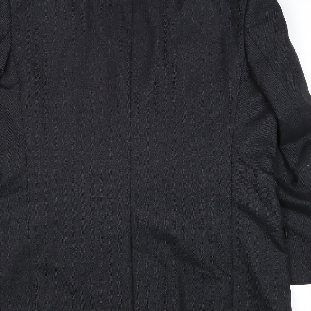Valted Mens Grey Wool Jacket Suit Jacket Size 44 Regular
