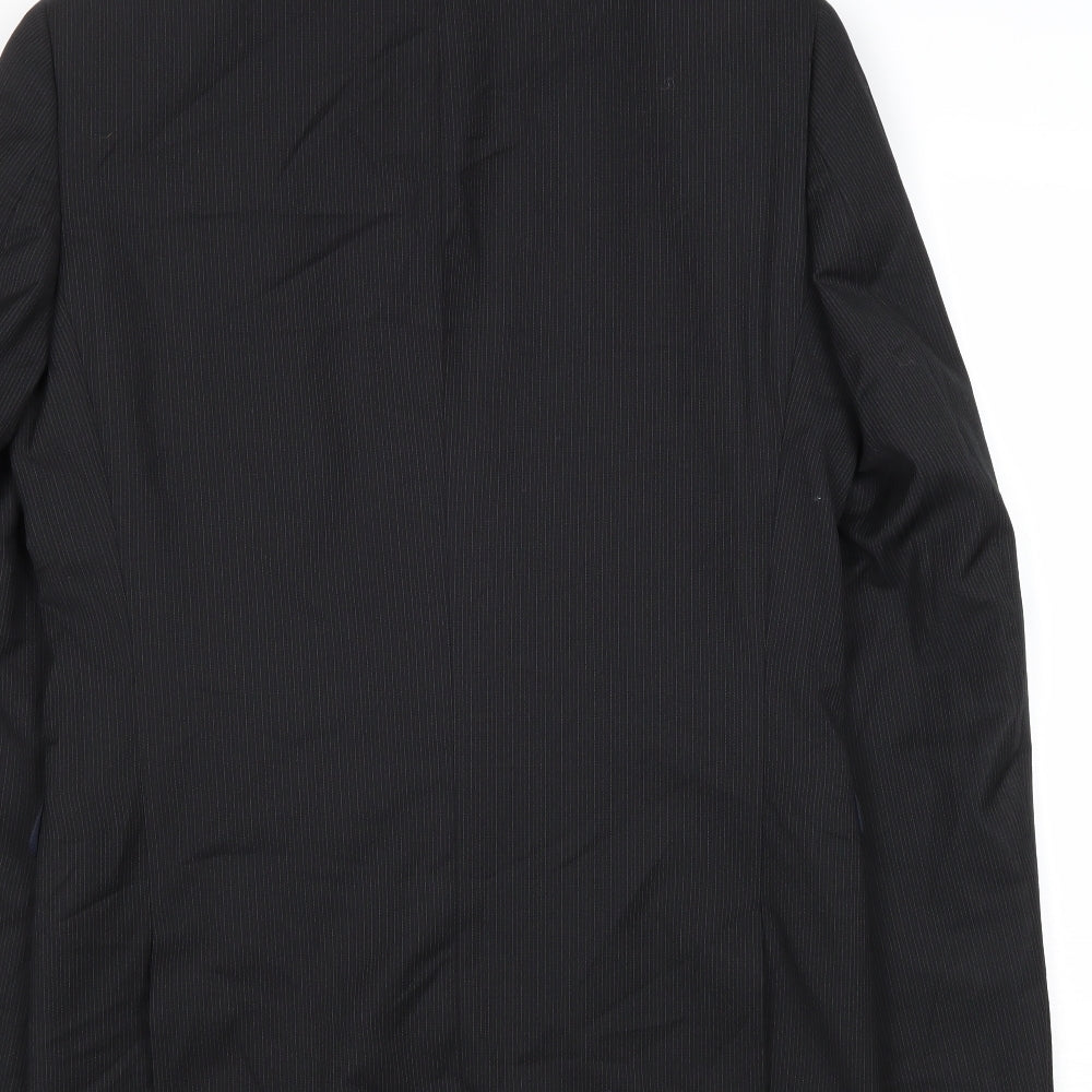 NEXT Mens Black Wool Jacket Suit Jacket Size 38 Regular