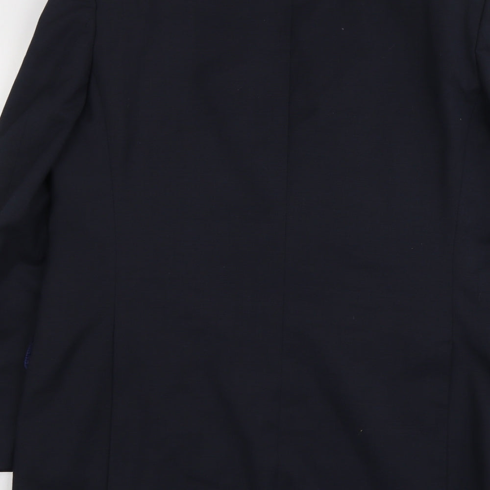 Marks & Spencer Mens Blue Wool Jacket Suit Jacket Size L Regular