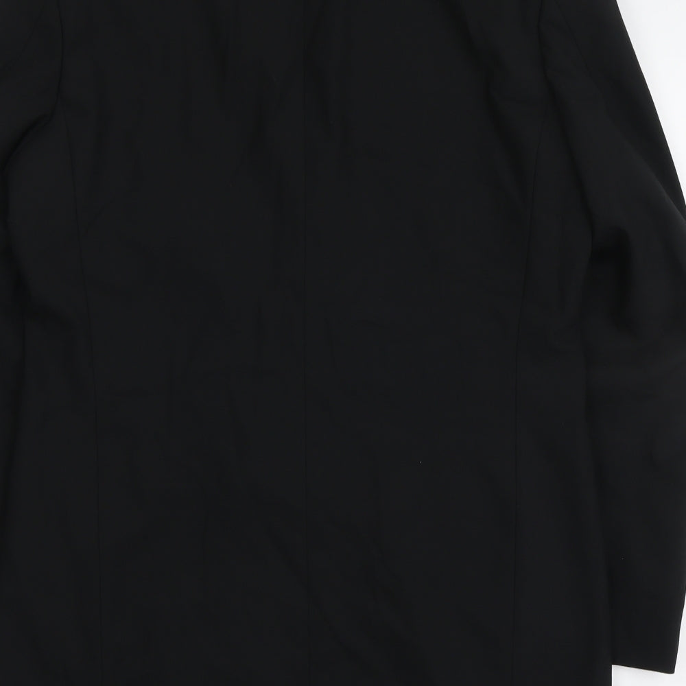 Marks & Spencer Mens Black Polyester Jacket Suit Jacket Size L Regular