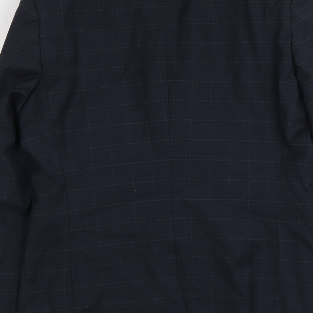 NEXT Mens Blue Polyester Jacket Suit Jacket Size L Regular