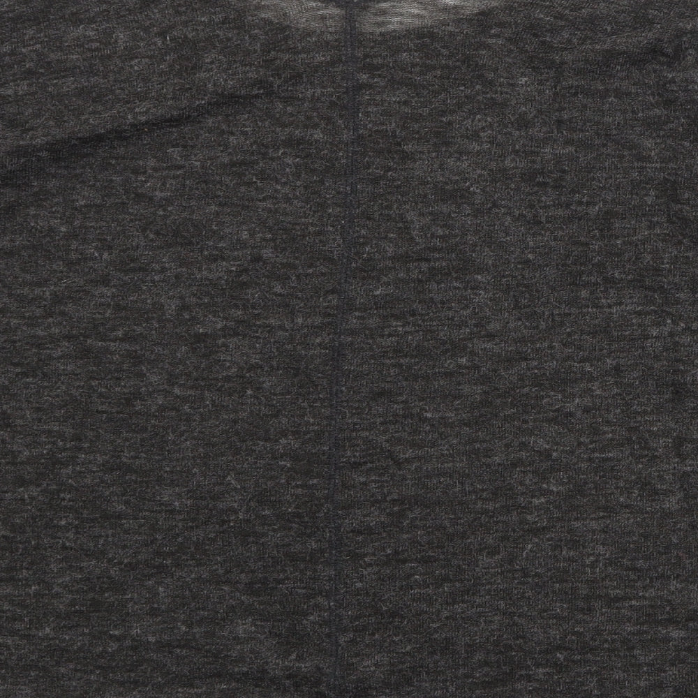 NEXT Womens Black V-Neck Acrylic Pullover Jumper Size 12