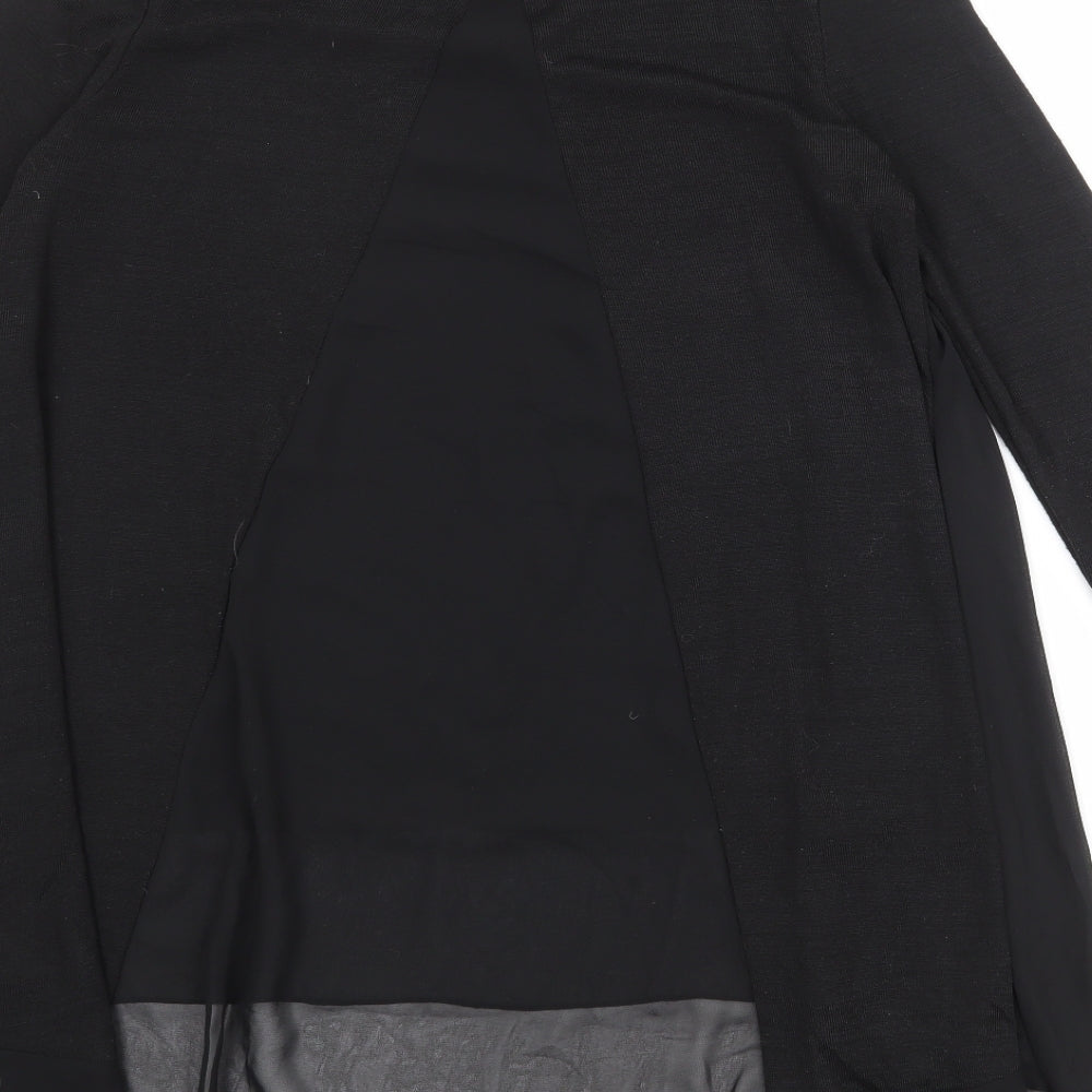 New Look Womens Black Round Neck Polyester Pullover Jumper Size S