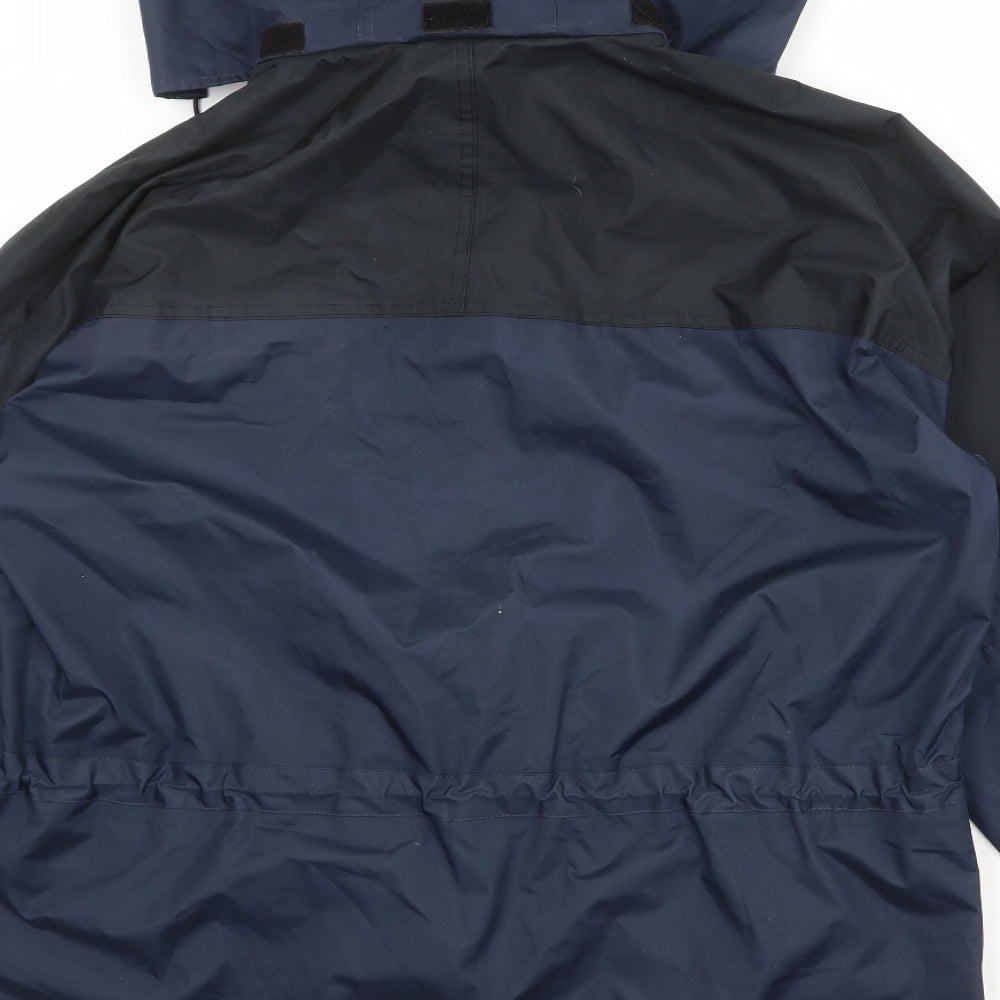 Result Mens Blue Windbreaker Jacket Size M Zip