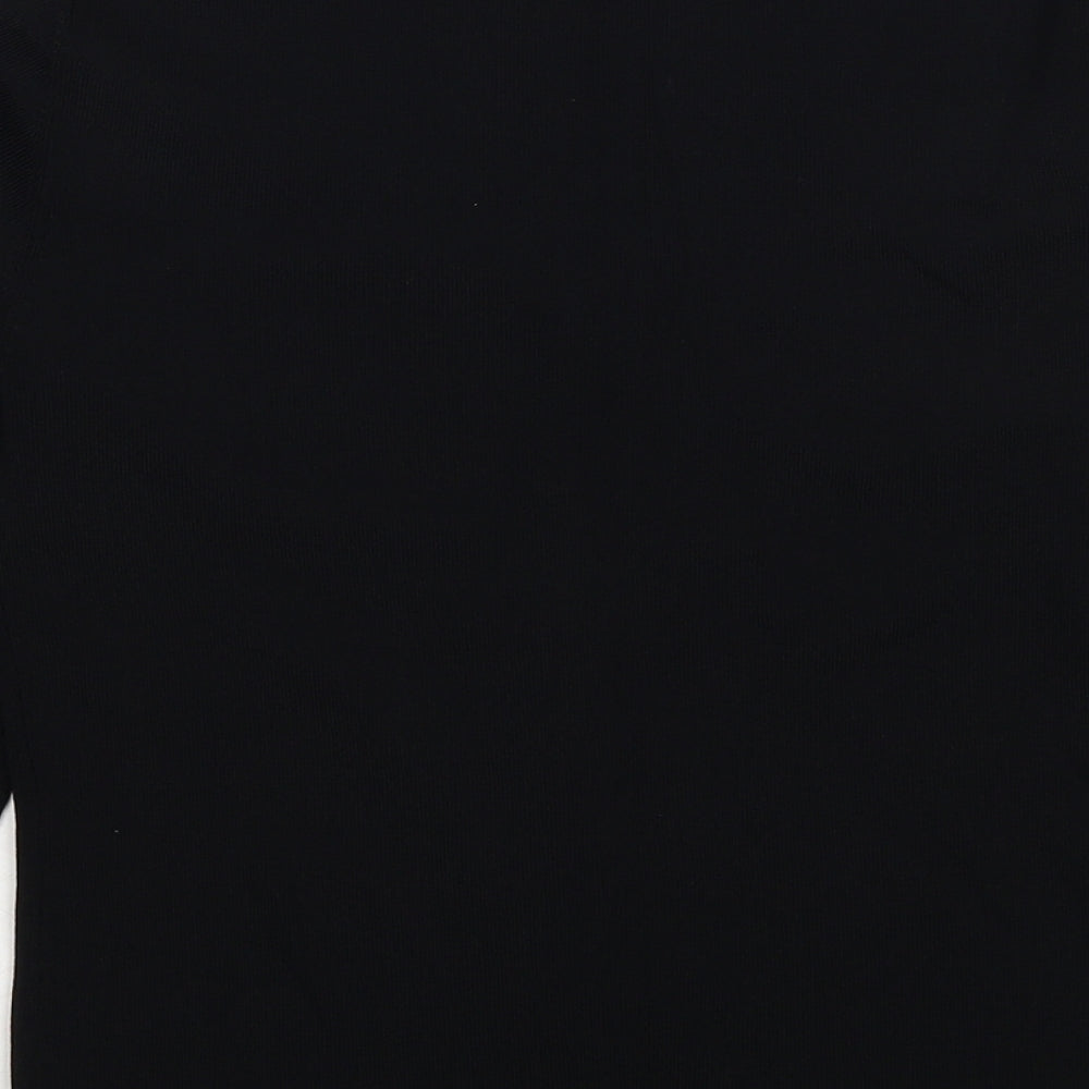 Sky Design Womens Black Round Neck Nylon Pullover Jumper Size S - Label size 1