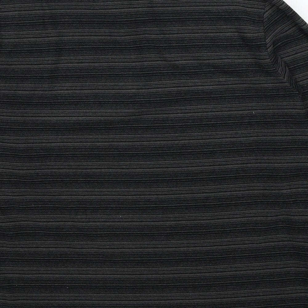 Hi Gear Mens Black Striped Polyester Pullover Sweatshirt Size XS