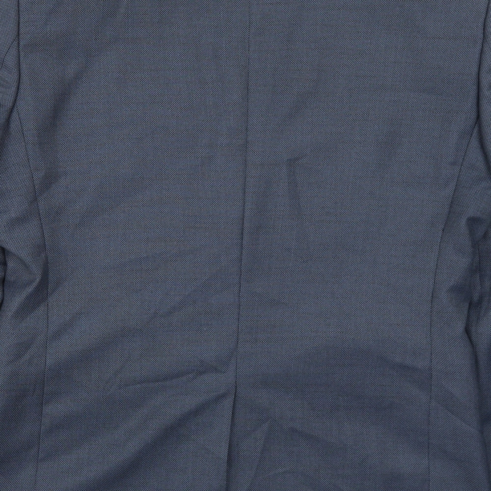 NEXT Mens Blue Polyester Jacket Suit Jacket Size 38 Regular