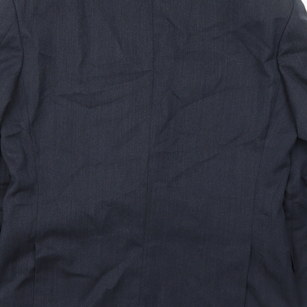 Marks & Spencer Mens Blue Wool Jacket Suit Jacket Size 38 Regular