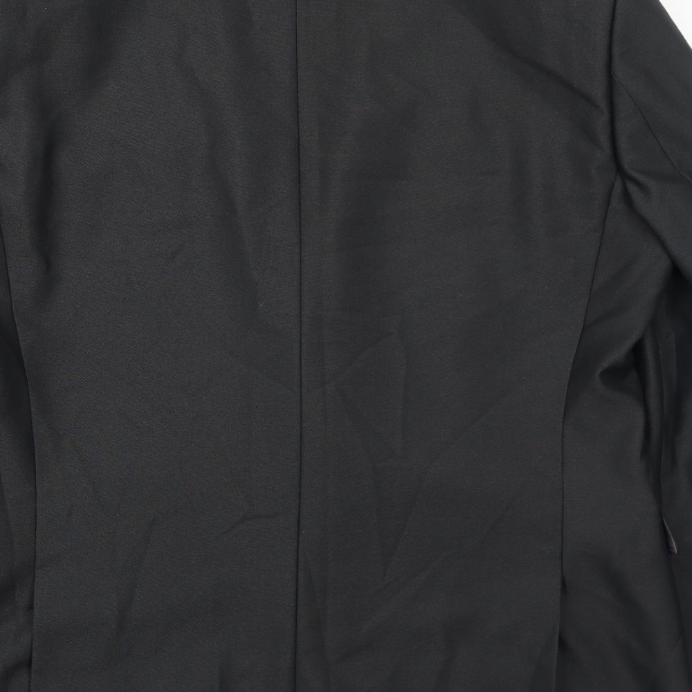 Harry Brown Mens Grey Polyester Jacket Suit Jacket Size 44 Regular