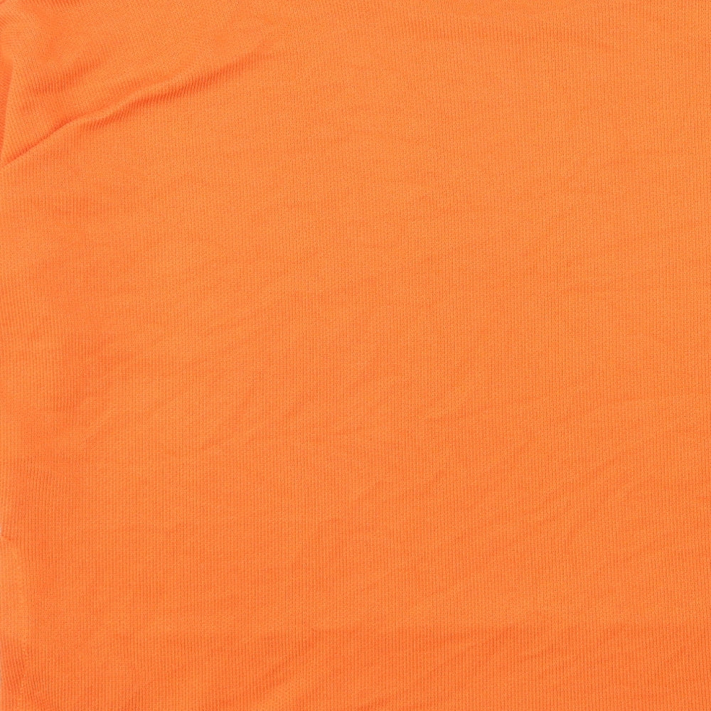 Milanzi Womens Orange Animal Print Viscose Pullover Sweatshirt Size 6 Pullover - Leopard Pattern