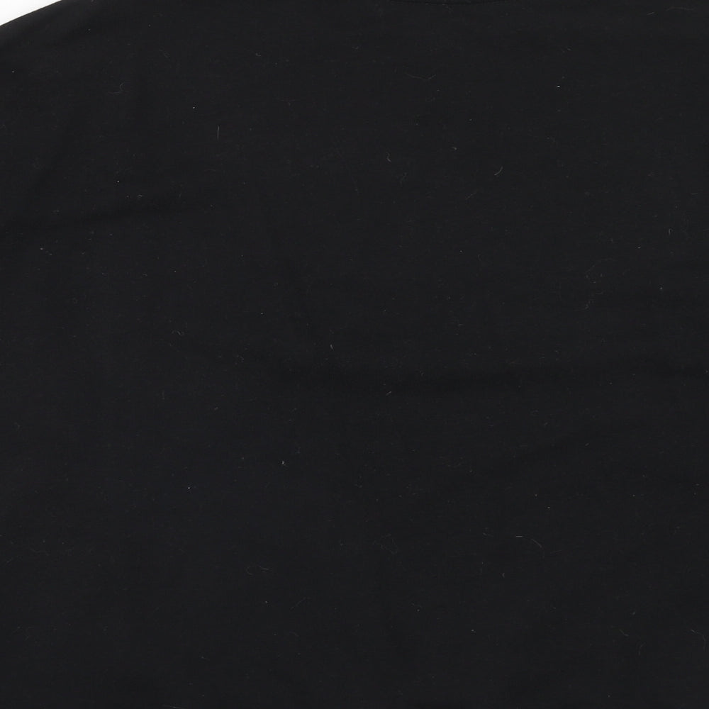 New Look Womens Black Cotton Pullover Sweatshirt Size S Pullover - Amour