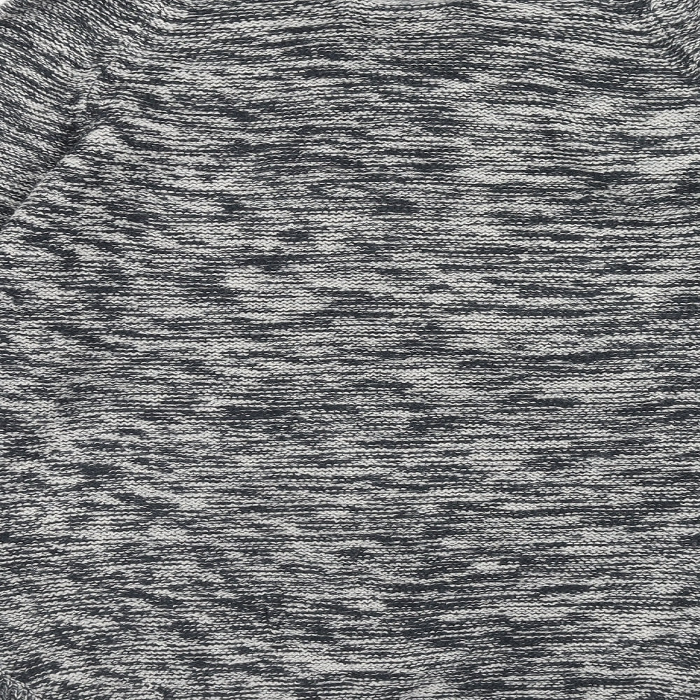 Originals Womens Grey Round Neck Acrylic Pullover Jumper Size L
