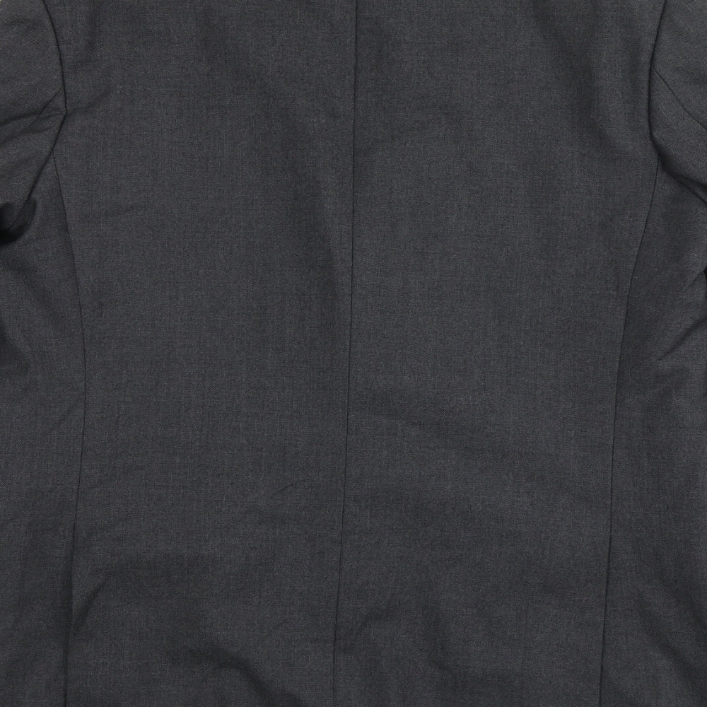 The Label Mens Grey Wool Jacket Suit Jacket Size L Regular