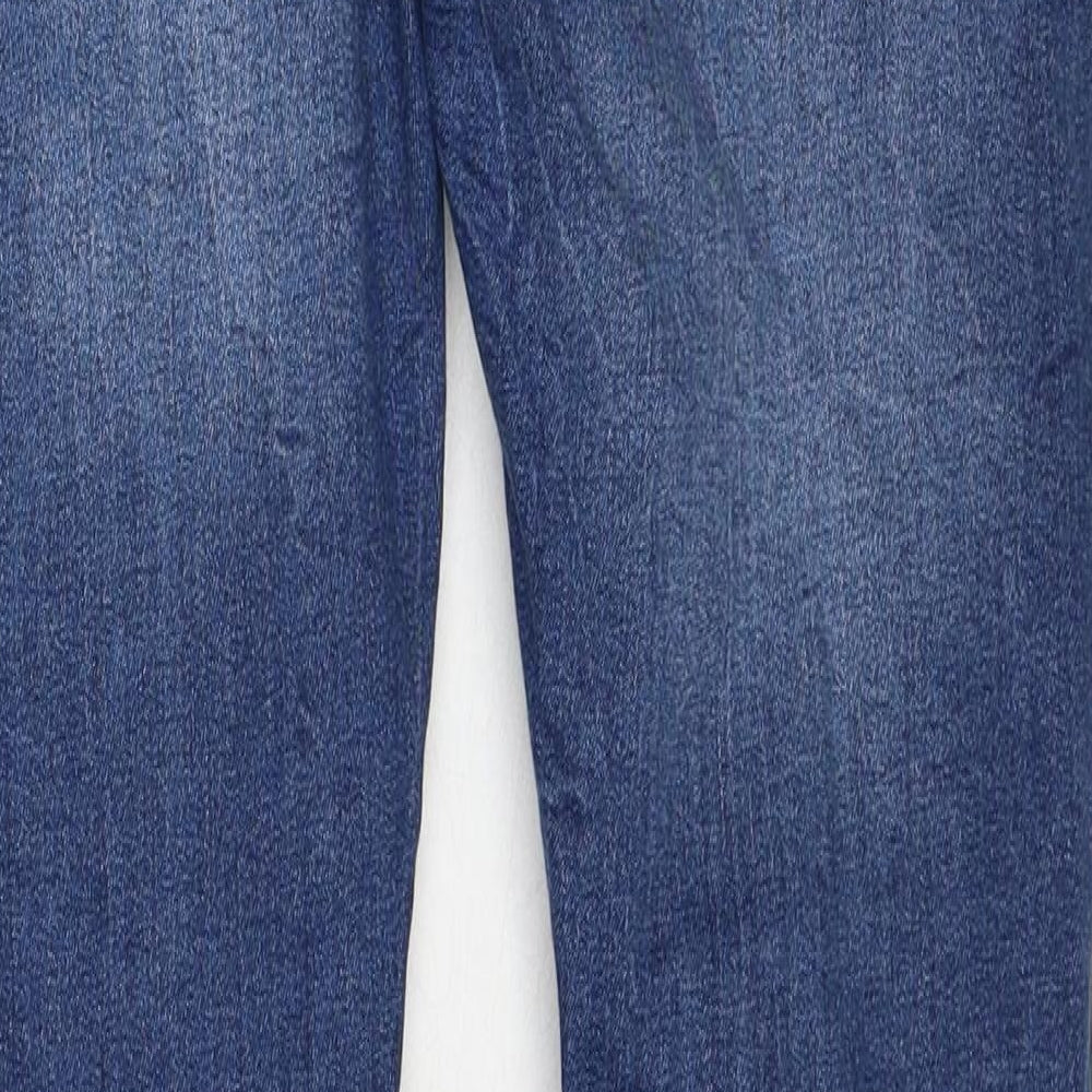 Topman Womens Blue Cotton Skinny Jeans Size 32 in L32 in Regular Zip