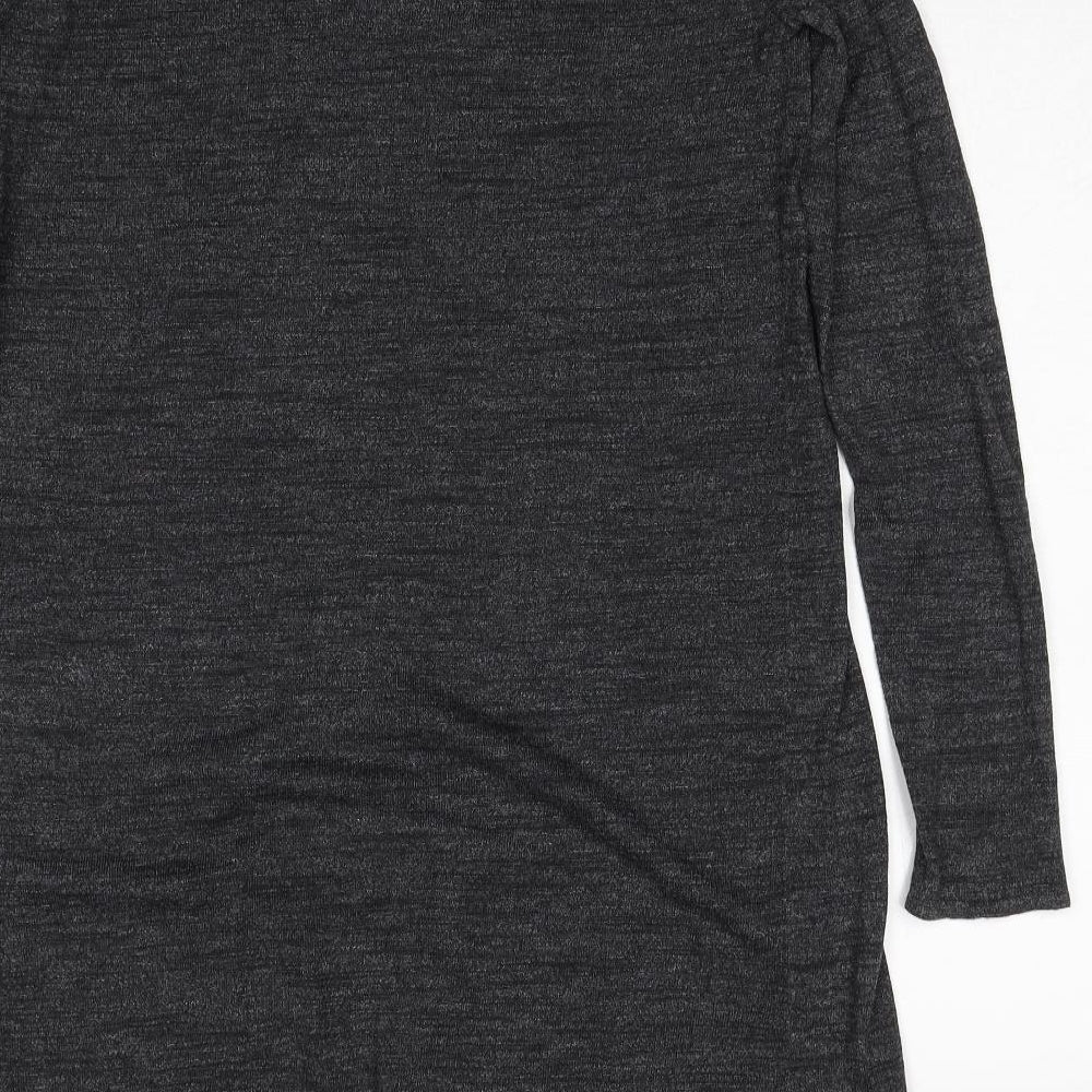H&M Womens Grey High Neck Polyester Pullover Jumper Size M