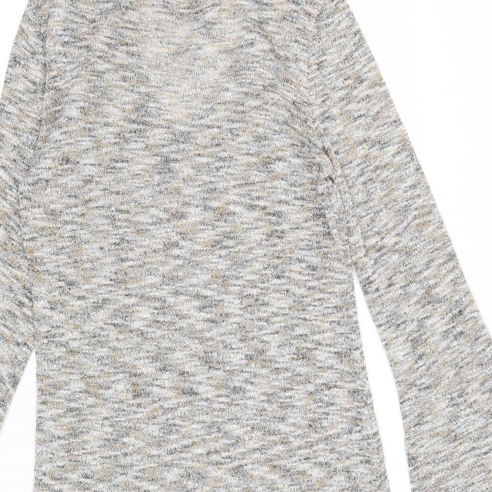 Pink Flame Womens Multicoloured Roll Neck Polyester Pullover Jumper Size M - Keyhole Neck