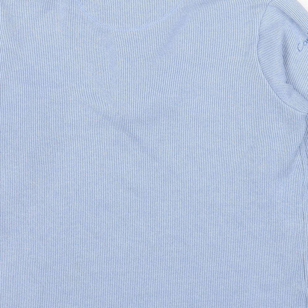 Cap Marine Womens Blue Cotton Pullover Sweatshirt Size M Pullover