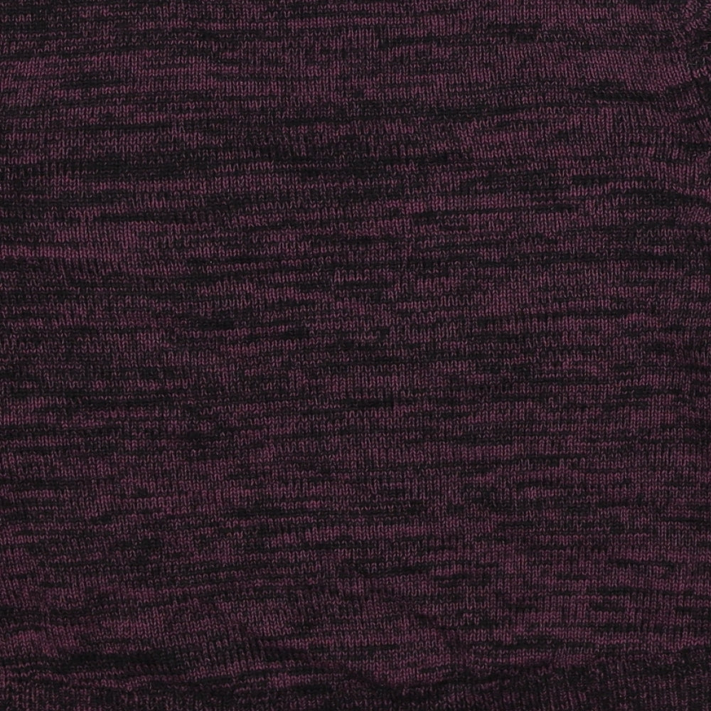 Divided by H&M Womens Purple Round Neck Cotton Pullover Jumper Size 12
